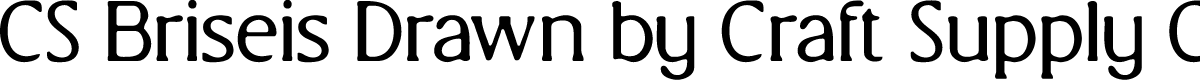 CSBriseisDrawn-Regular Demo