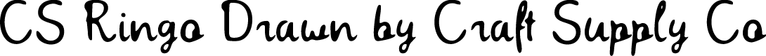 CSRingoDrawn-Regular Demo
