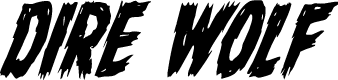 Dire Wolf Condensed Italic