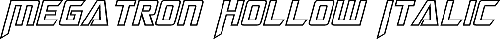 Megatron Hollow Italic