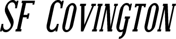 SF Covington SC Cond Bold Italic