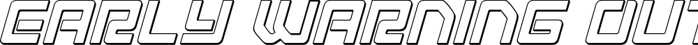 Early Warning Outline Italic