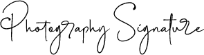 Photography Signature