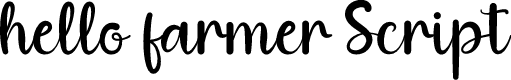 hello farmer Script