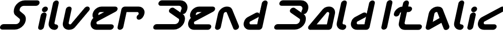 Silver Bend Bold Italic