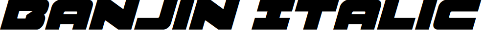 Banjin Italic