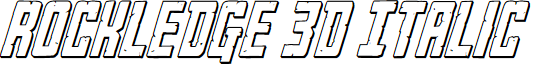 Rockledge 3D Italic