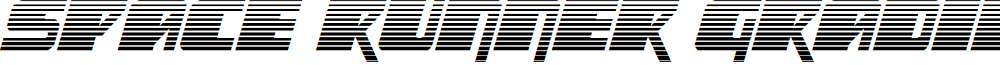 Space Runner Gradient Italic