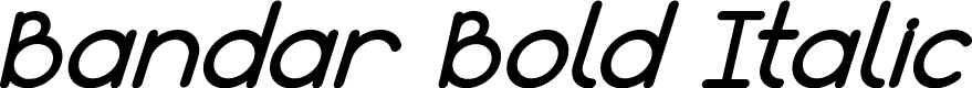 Bandar Bold Italic
