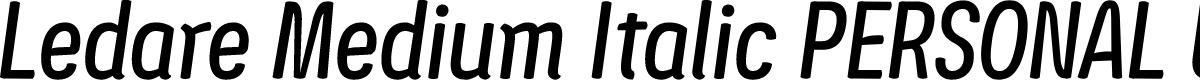 Ledare Medium Italic PERSONAL USE ONLY