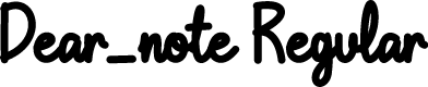 Dear_note Regular