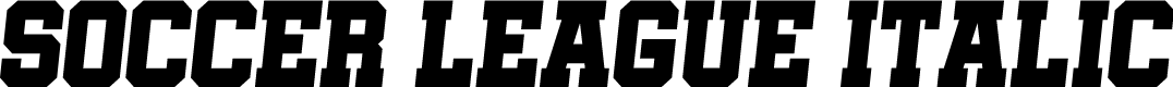 Soccer League Italic