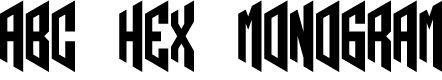 ABC Hex Monogram