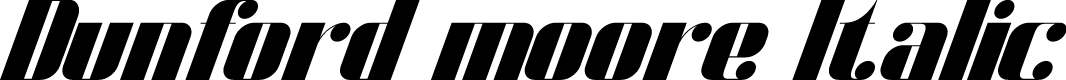 Dunford moore Italic