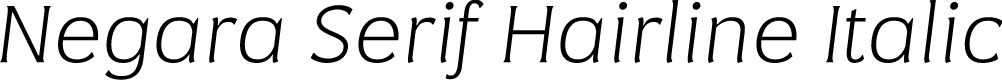 NegaraSerif-HairlineItalic