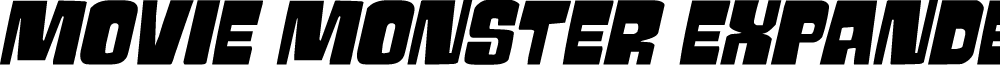 Movie Monster Expanded Italic