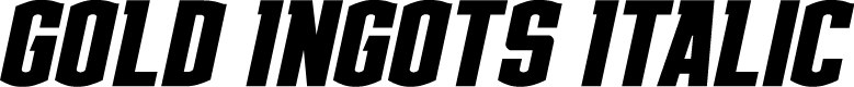 Gold Ingots Italic