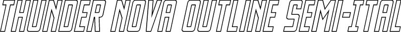 Thunder Nova Outline Semi-Ital