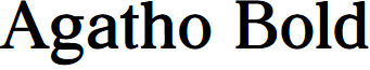 Agatho Bold
