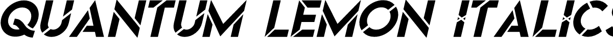 Quantum Lemon Italics Lemon-Italics