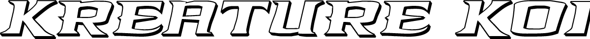 Kreature Kombat 3D Italic
