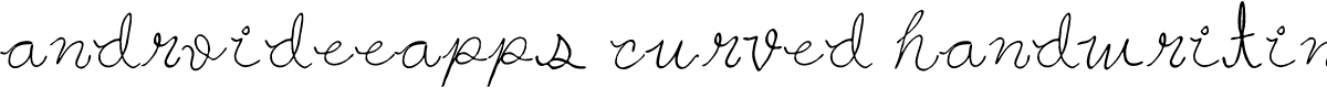 androideeapps curved handwriting