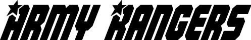 Army Rangers Condensed Italic