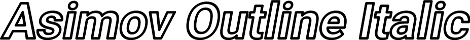 Asimov Outline Italic