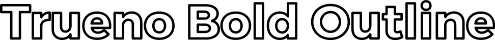 Trueno Bold Outline