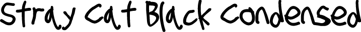 Stray Cat Black Condensed