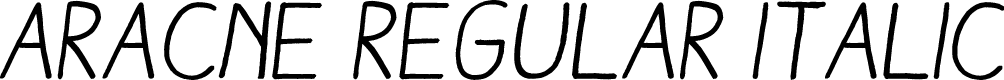 Aracne Regular Italic