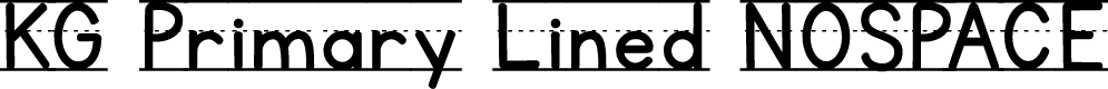 KG Primary Lined NOSPACE