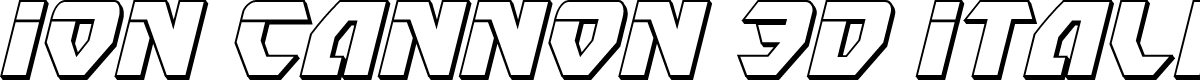 Ion Cannon 3D Italic