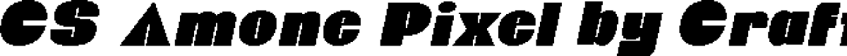 CS Amone Pixel Italic Regular Demo