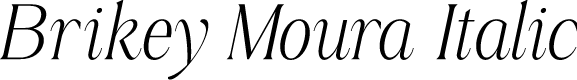 Brikey Moura Italic