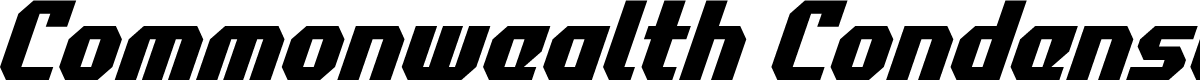 Commonwealth Condensed Italic