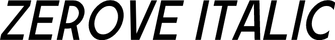 Zerove Italic