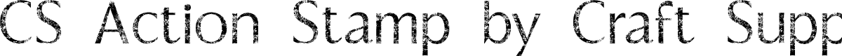 CSActionStamp-Regular Demo