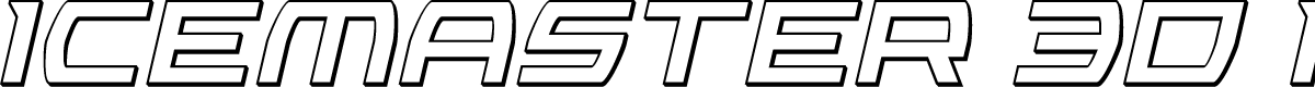 Icemaster 3D Italic