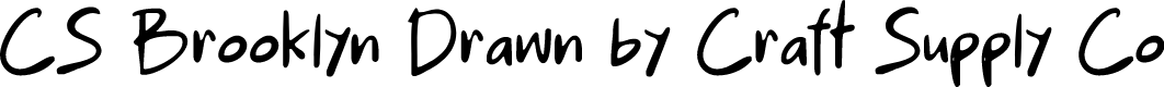 CSBrooklynDrawn-Regular Demo