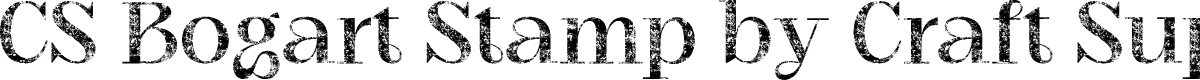 CSBogartStamp-Regular Demo