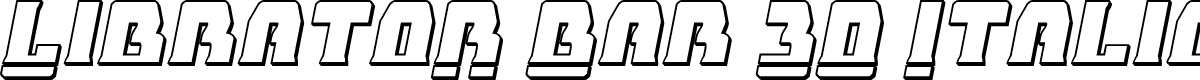 Librator Bar 3D Italic