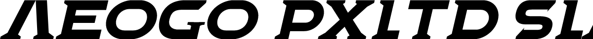 Aeogo Pxltd Slab Serif Italic