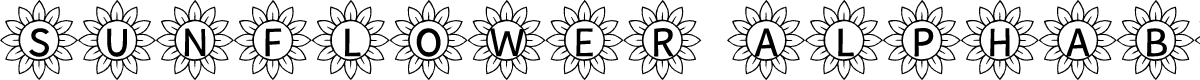 Sunflower Alphabet