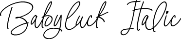 Babyluck Italic
