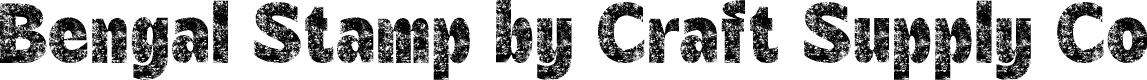 BengalStamp-Regular Demo