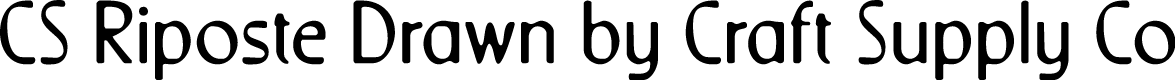 CSRiposteDrawn-Regular Demo