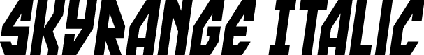 skyrange Italic