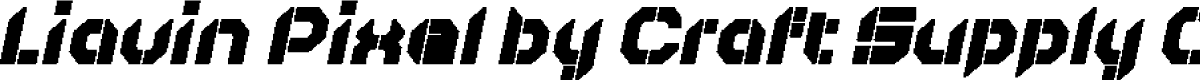 LiavinPixel-Regular Demo