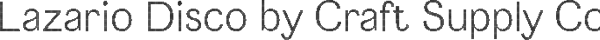 LazarioDisco-Regular Demo